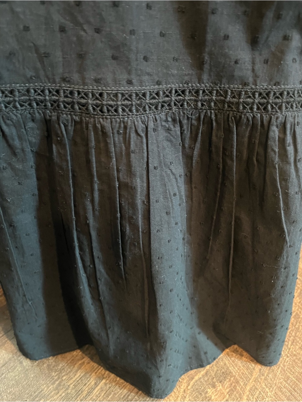 Swiss Dot Halter Maxi Dress Smocked Top Ruffle Tiered Skirt Cottagecore Romantic - Picture 5 of 8